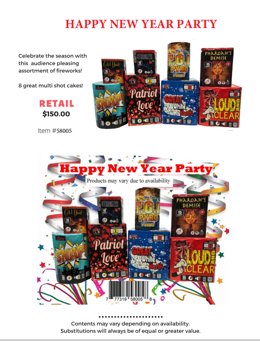HAPPY NEW YEAR PARTY (ONTARIO ONLY)